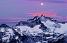 Full Moon Rising Over Gunsight Peak